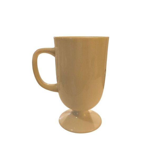 Vintage Bird Pedestal Footed Japan Coffee Mug Tea Cup White D Ring Handle - Picture 4 of 6